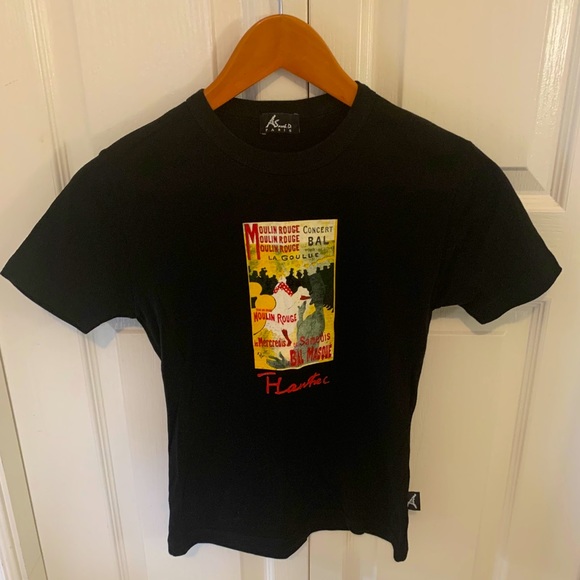 MOULIN ROUGE TOULOUSE LAUTREC GRAPHIC T-SHIRT - Picture 1 of 8